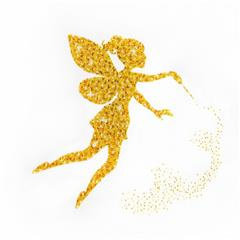 miniart crafts Golden Fairy, Satijn 40×40 cm.