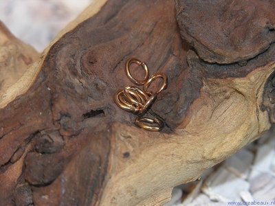 Ringetjes (1.2mm dik), 8×1,2mm, rose goud