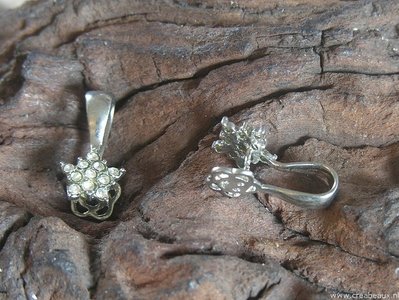 Klemmetje, 19x10mm, zilverkleur