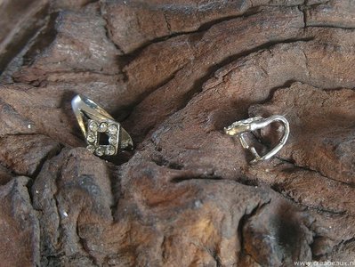 Klemmetje, 10x7mm, zilverkleur