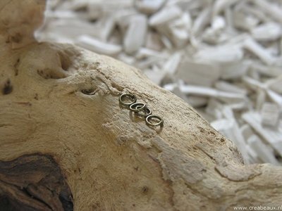 Ringetjes (1.0mm dik), 6mm, oud goudkleur