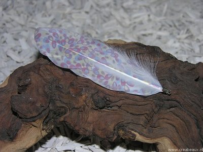 Veren versierd met print, ca 100x40mm, multicolor