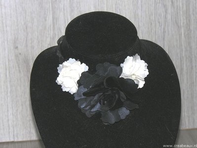 Choker, 35cm, zwart-wit