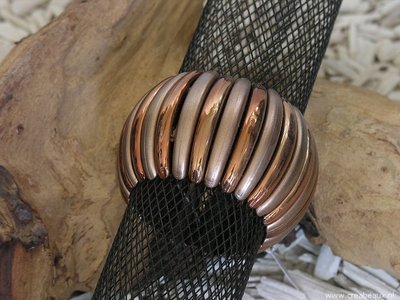 Half gebogen, 16cm, koperkleur