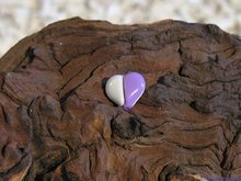 Hartje,17x18mm, lila