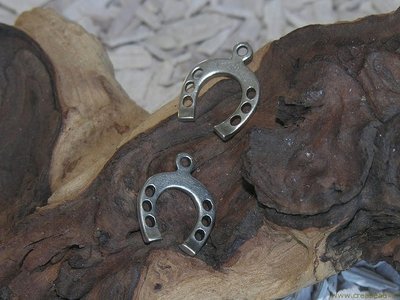 Hoefijzer, 27x21mm, zilverkleur