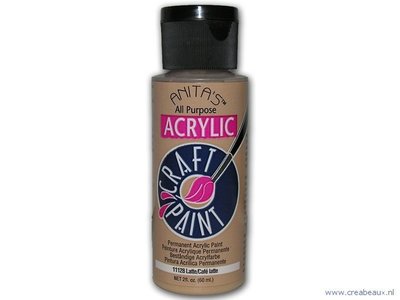 Anita’s acryl verf 60 ml, latte (licht bruin)