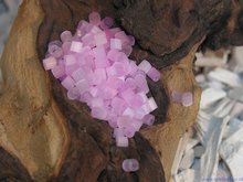 Rocailles buggles 6/0, 4mm, licht roze