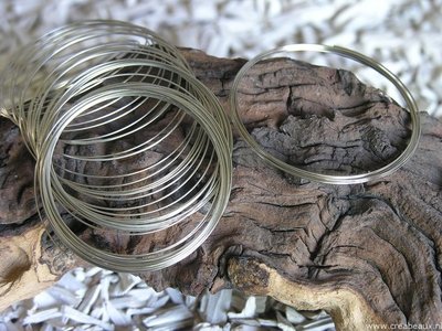 Memory wire, 58mm, zilverkleur