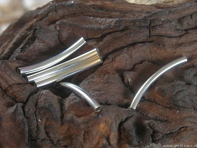 Buisje, 30x3mm, zilverkleur