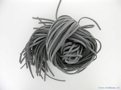 Veter imit. suede, 3mm, antraciet
