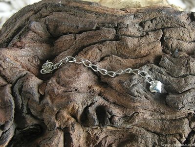 Verlengketting met hartje, 7cm, zilverkleur