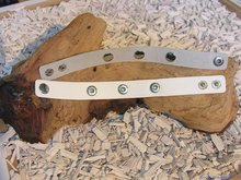 Vary Button armband, 20cm, zwart