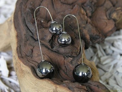 Double Bauble, hangend blacknickel