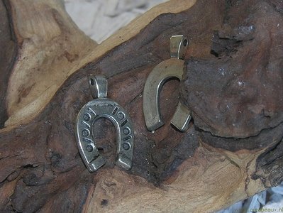 Hoefijzer, 28x19mm, zilverkleur