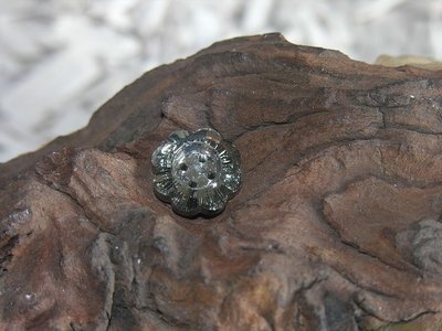Knoopje kristal, 18mm, transparant