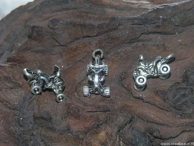 Trike, 18x10mm, zilverkleur