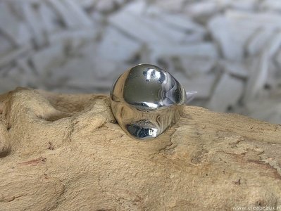 Bewerkt (17mm), 20x20mm, zilverkleur