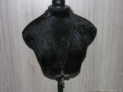 Keltisch kruis, 60cm, oudzilverkleur