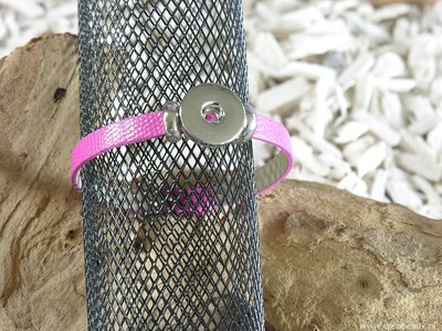 Armband, 21cm, roze