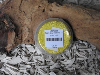 Foam Clay Metallic, 14 gram, geel