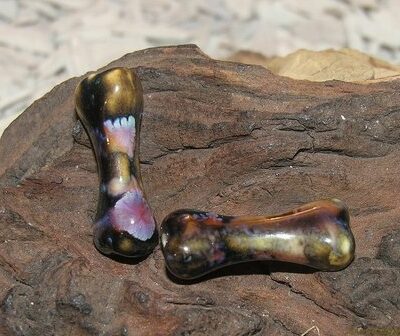 Bot, 32x13mm, bruin-zwart