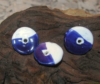 Discus, 22x4mm, donkerblauw