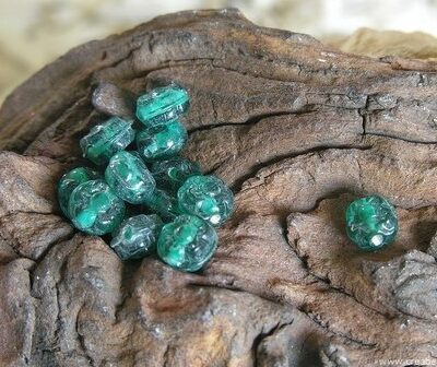 Blaadje, 10mm, zeegroen