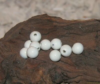 Kraal, 10mm, wit