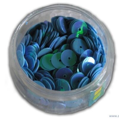 Pailletten rond, 6 mm. 500st. blauw